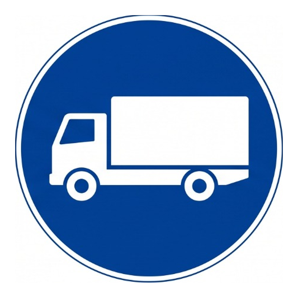 Via obrigatória para automóveis de mercadorias