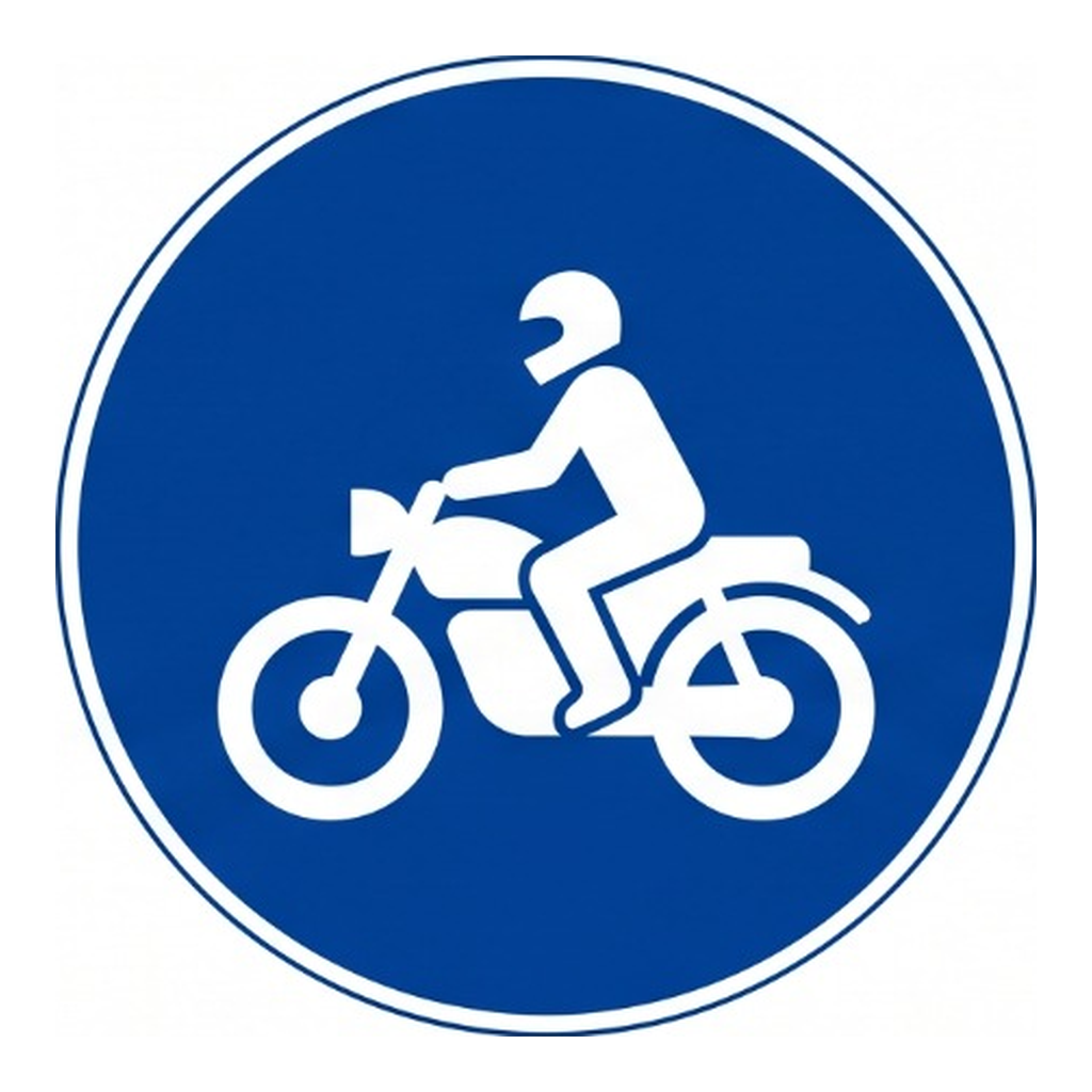 Via obrigatória para motociclos