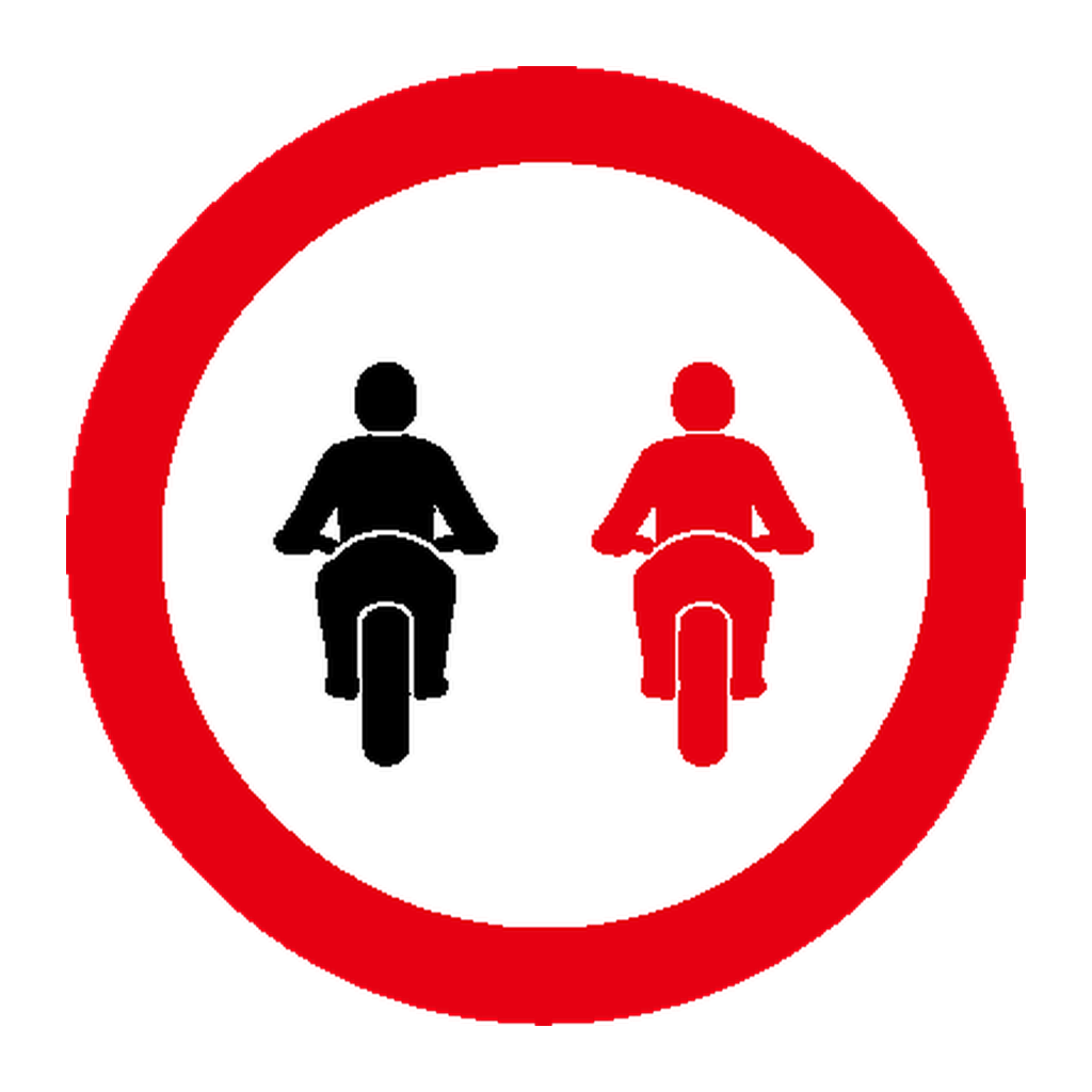 Proibição de ultrapassar para motociclos e ciclomotores
