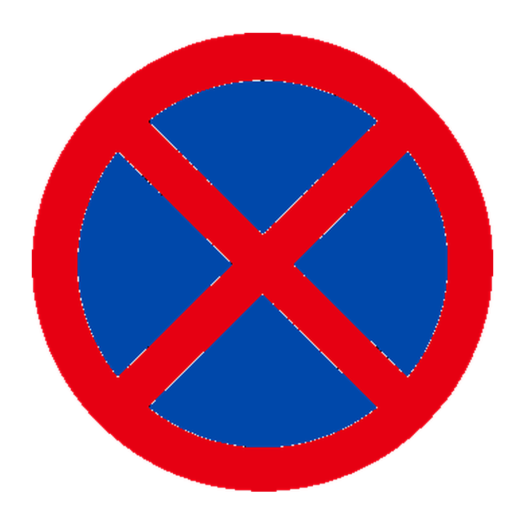 Paragem e estacionamento proibidos