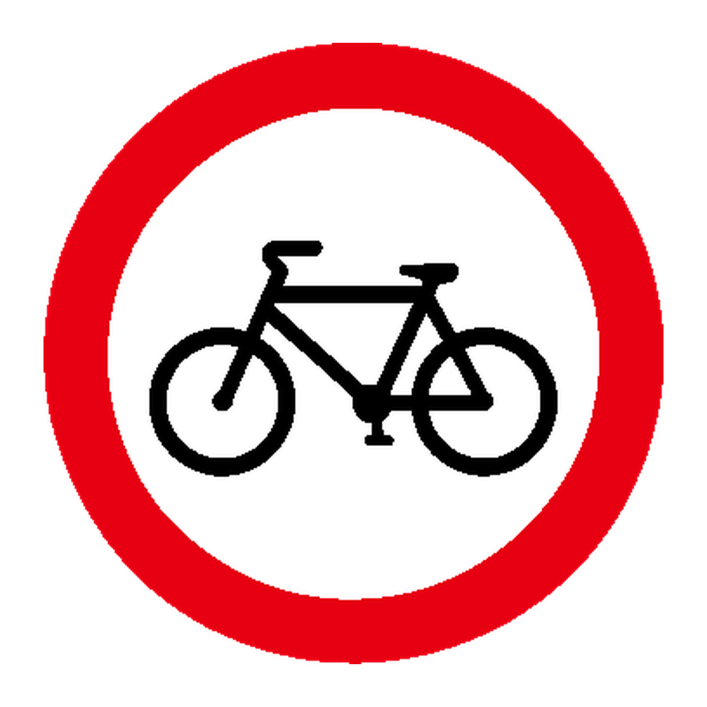Trânsito proibido a velocípedes