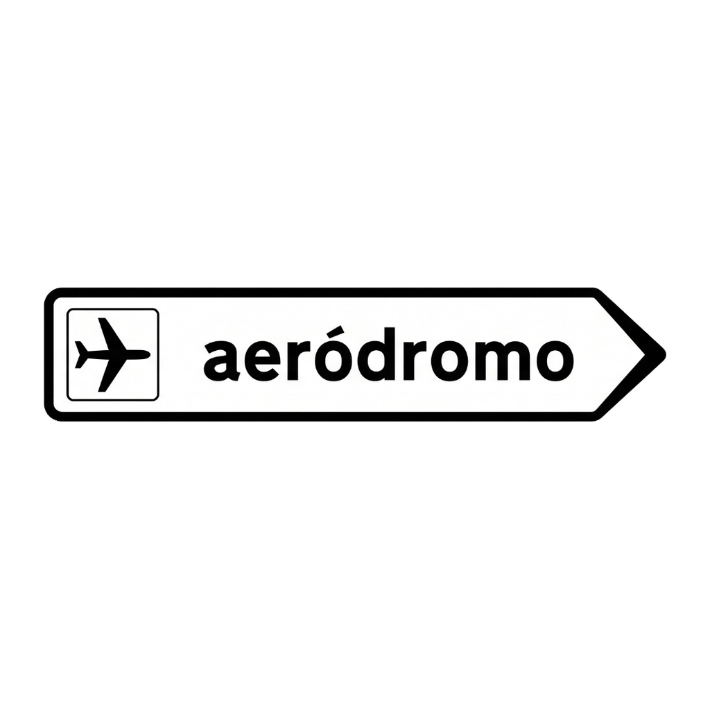 Direção da via de acesso
