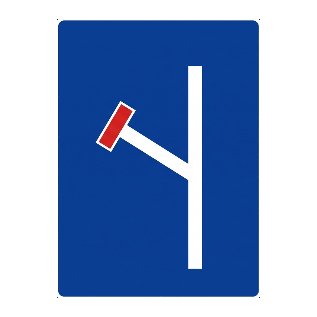 Pré-sinalização de via sem saída