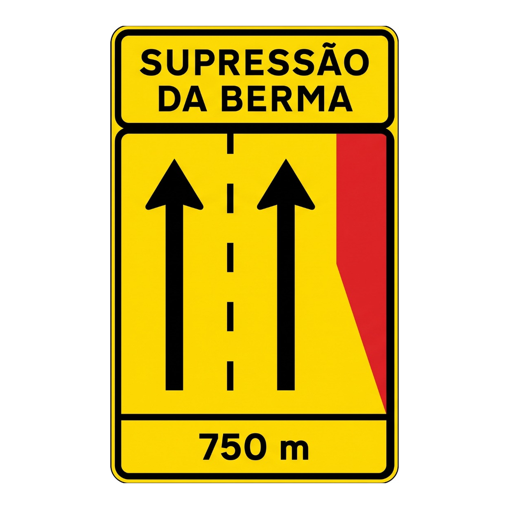 Supressão da berma