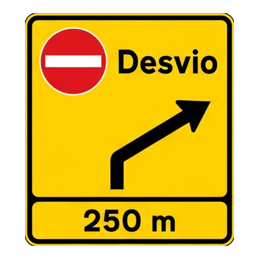 Pré-sinalização de desvio de itinerário